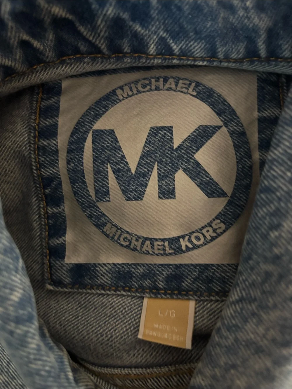 Ladies MK Michael Kors Jean jacket large NWT
